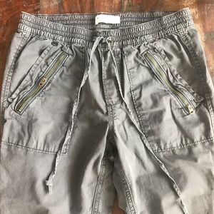 Jogger pants. Jean material